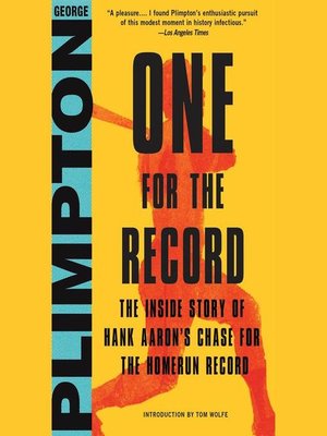 cover image of One for the Record